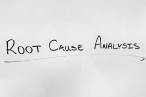 Root Cause Analysis on a whiteboard