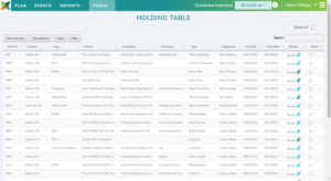 PlanTRAK EHSQ management system holding table